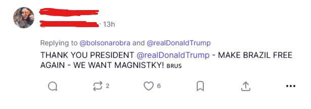 Brasileiros Agradecem a Trump por Tarifas: Reações na Truth Social Imagem do artigo