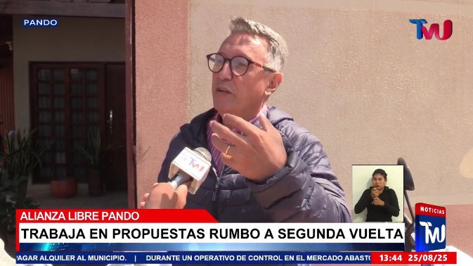 Aliança Livre propõe uma mudança radical na política de Pando para o segundo turno Imagem do artigo