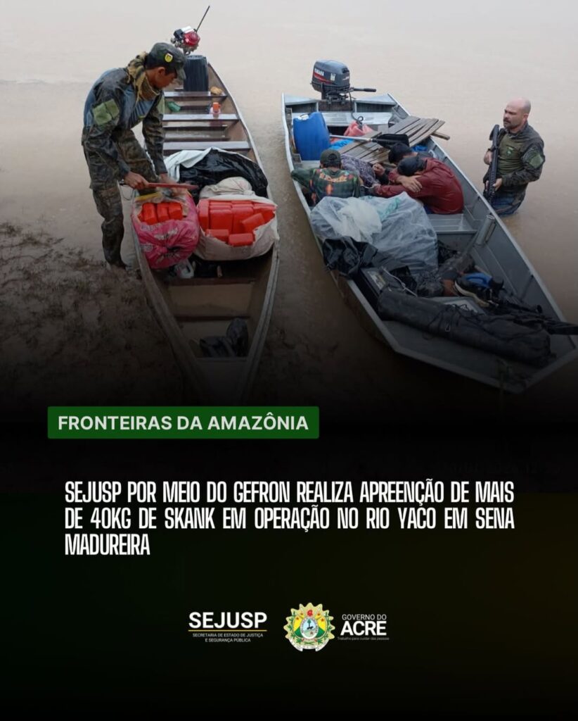 Tecnologia e Segurança: Ação do GEFRON e 8º Batalhão-PM resulta em apreensão de 40kg de skank no Rio
