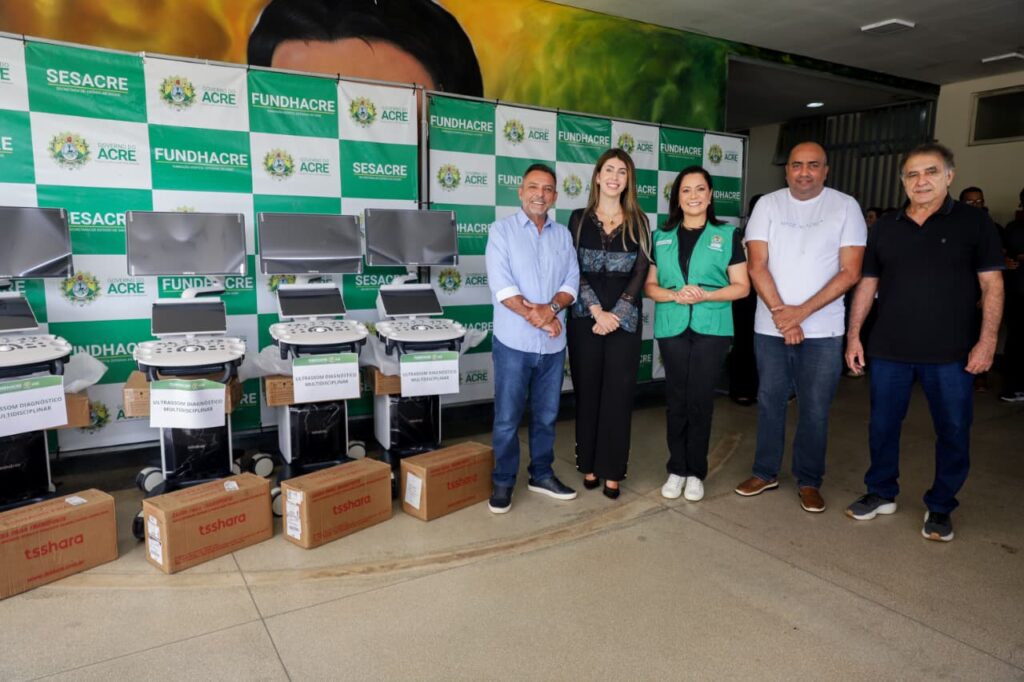 Vice-governadora Mailza Assis entrega novos equipamentos de ultrassonografia à Fundhacre em ação pel