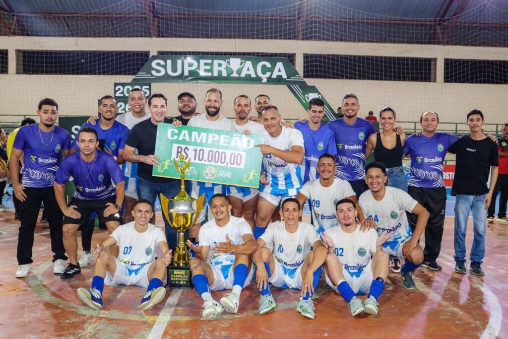 Brasiléia conquista SuperTaça de Futsal e fatura R$ 10 mil em prêmio