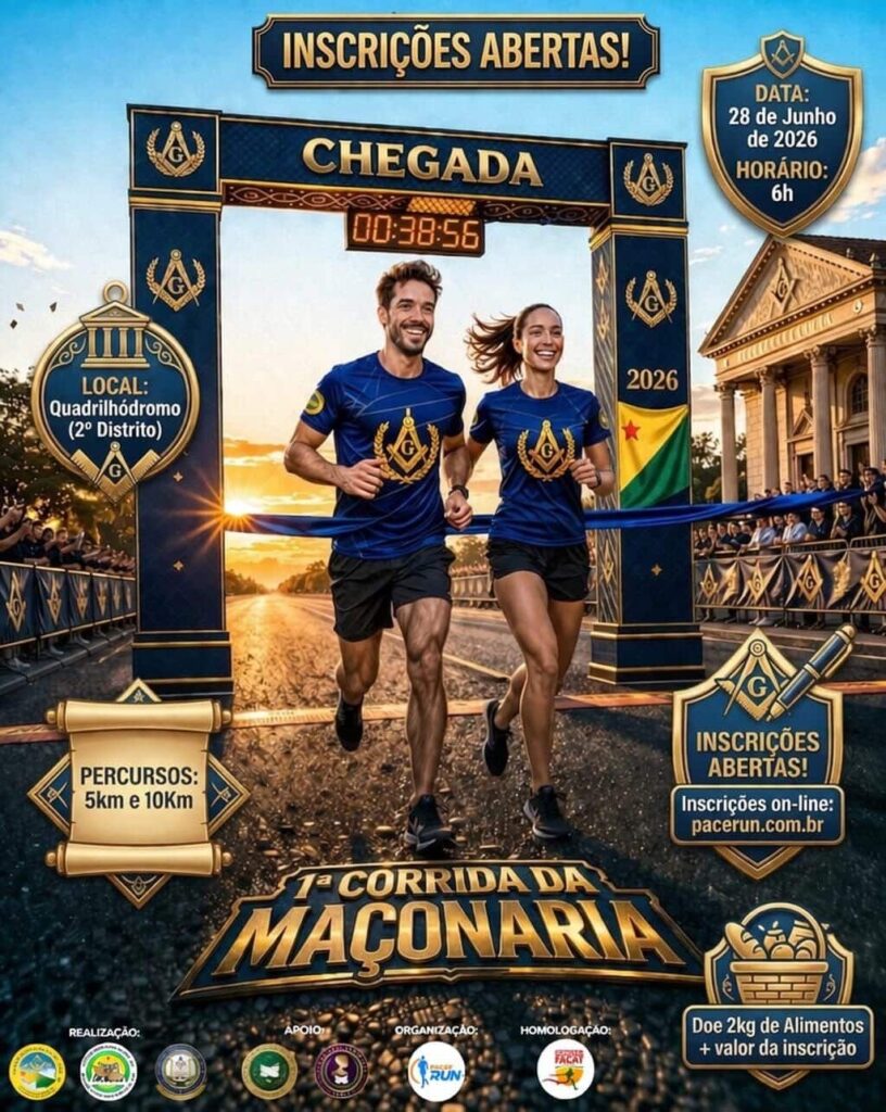 Corrida da Maçonaria em Rio Branco: Inscrições Abertas para Evento Solidário