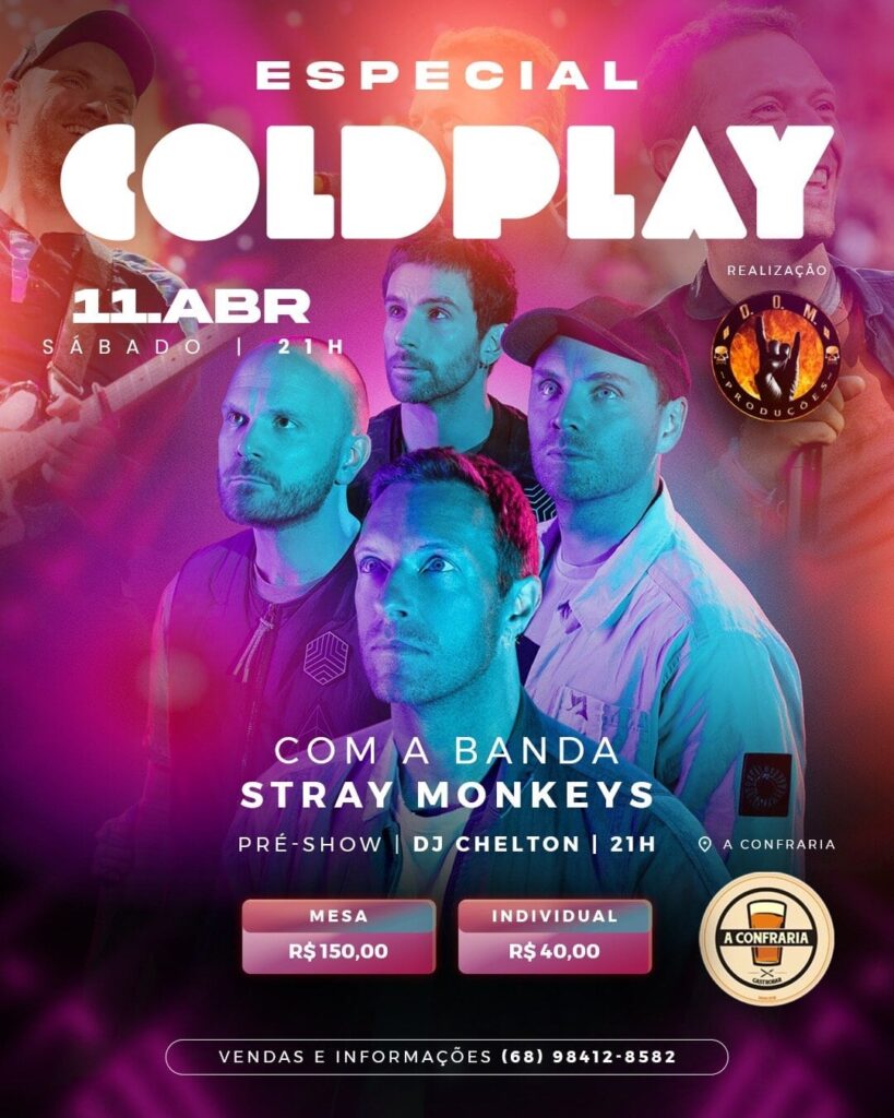 Show Especial com Repertório do Coldplay Emociona Rio Branco