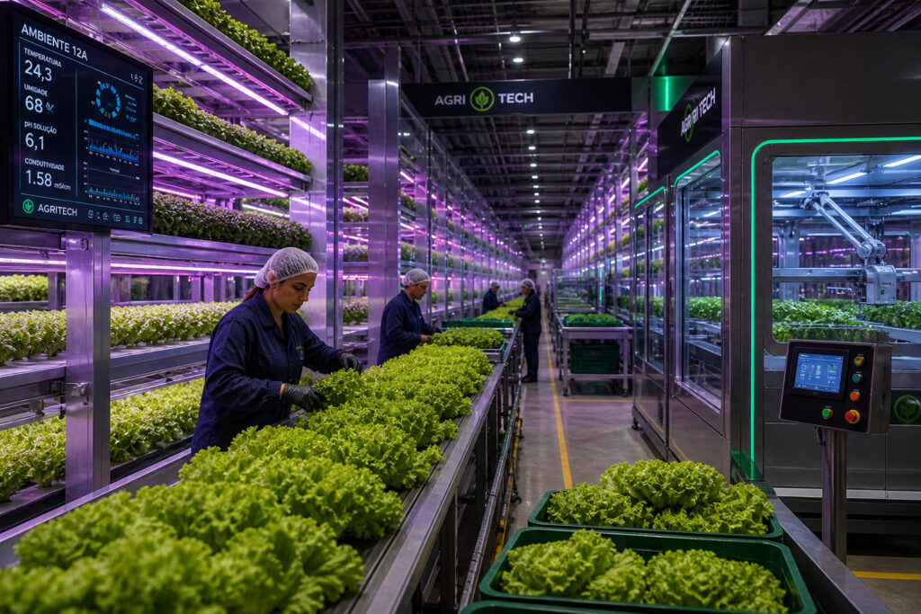 Fazenda Vertical: Revolução na Produção de Alimentos com Eficiência 500 Vezes Maior