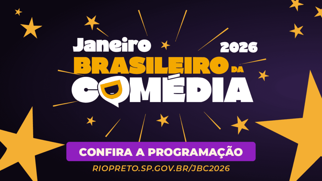 JBC 2026: Janeiro Brasileiro da Comédia Promove Experiências Teatrais Únicas JBC 2026: Janeiro Brasileiro da Comédia Promove Experiências Teatrais Únicas