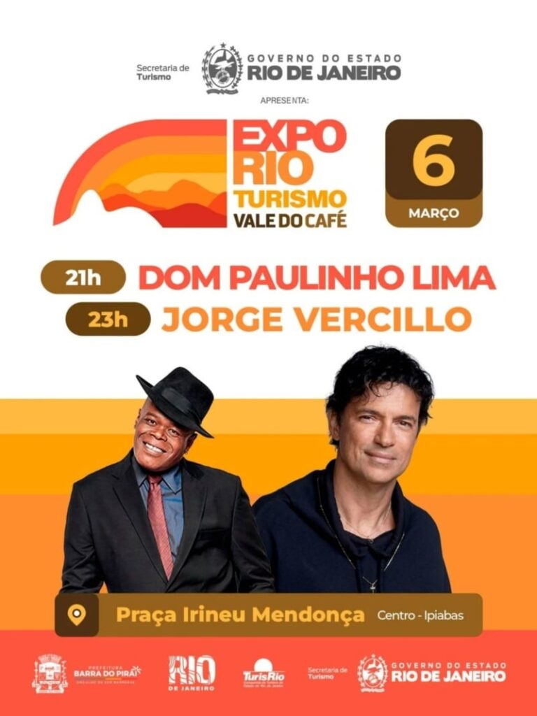 ExpoRio Turismo Vale do Café: Programação Musical Imperdível em Ipiabas