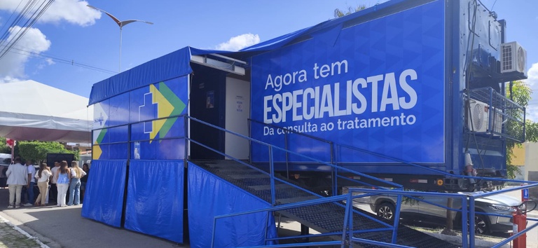 Jurema recebe carreta do programa Agora Tem Especialistas para diagnóstico precoce de câncer Jurema recebe carreta do programa Agora Tem Especialistas para diagnóstico precoce de câncer