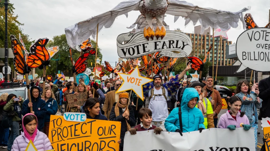 Protestos pelo voto antecipado ganham força nos EUA antes das eleições de meio de mandato
