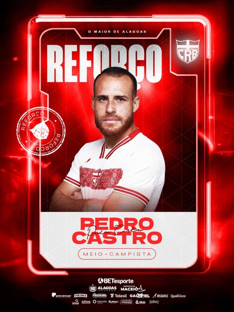 CRB Formaliza Contratação de Pedro Castro e Anuncia Saída de Gegê