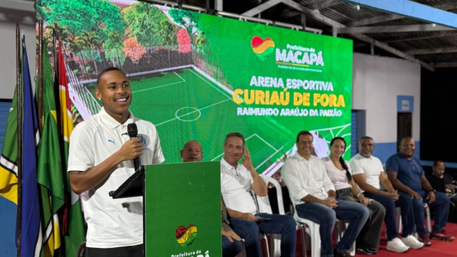 Igor Paixão Marca Presença na Inauguração de Arena Esportiva no Quilombo do Curiaú de Fora Igor Paixão Marca Presença na Inauguração de Arena Esportiva no Quilombo do Curiaú de Fora