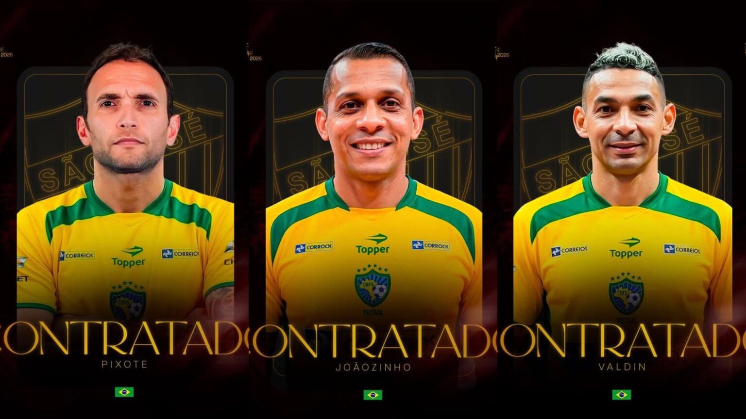 São José Futsal Reforça Elenco com Três Jogadores da Seleção Brasileira São José Futsal Reforça Elenco com Três Jogadores da Seleção Brasileira