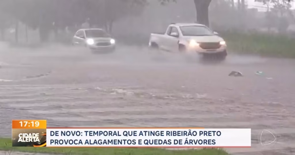 Ribeirão Preto (SP) Enfrenta Alagamentos Após Intensos Temporais Ribeirão Preto (SP) Enfrenta Alagamentos Após Intensos Temporais