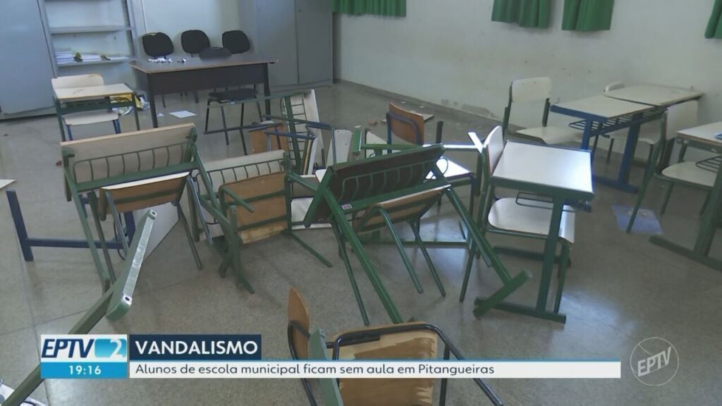 Vandalismo Interrompe Aulas em Escola Municipal de Pitangueiras, SP