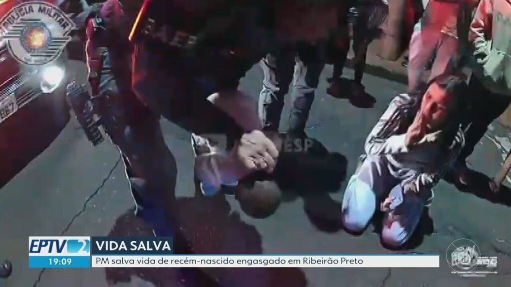 Heroísmo em Ribeirão Preto: Policial Resgata Recém-nascido Engasgado Heroísmo em Ribeirão Preto: Policial Resgata Recém-nascido Engasgado