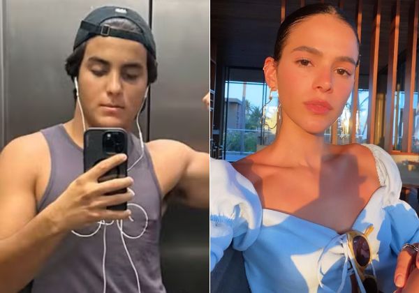 Marcelo Sangalo e Bruna Marquezine: Encontro Deslumbrante na Praia de Salvador Marcelo Sangalo e Bruna Marquezine: Encontro Deslumbrante na Praia de Salvador