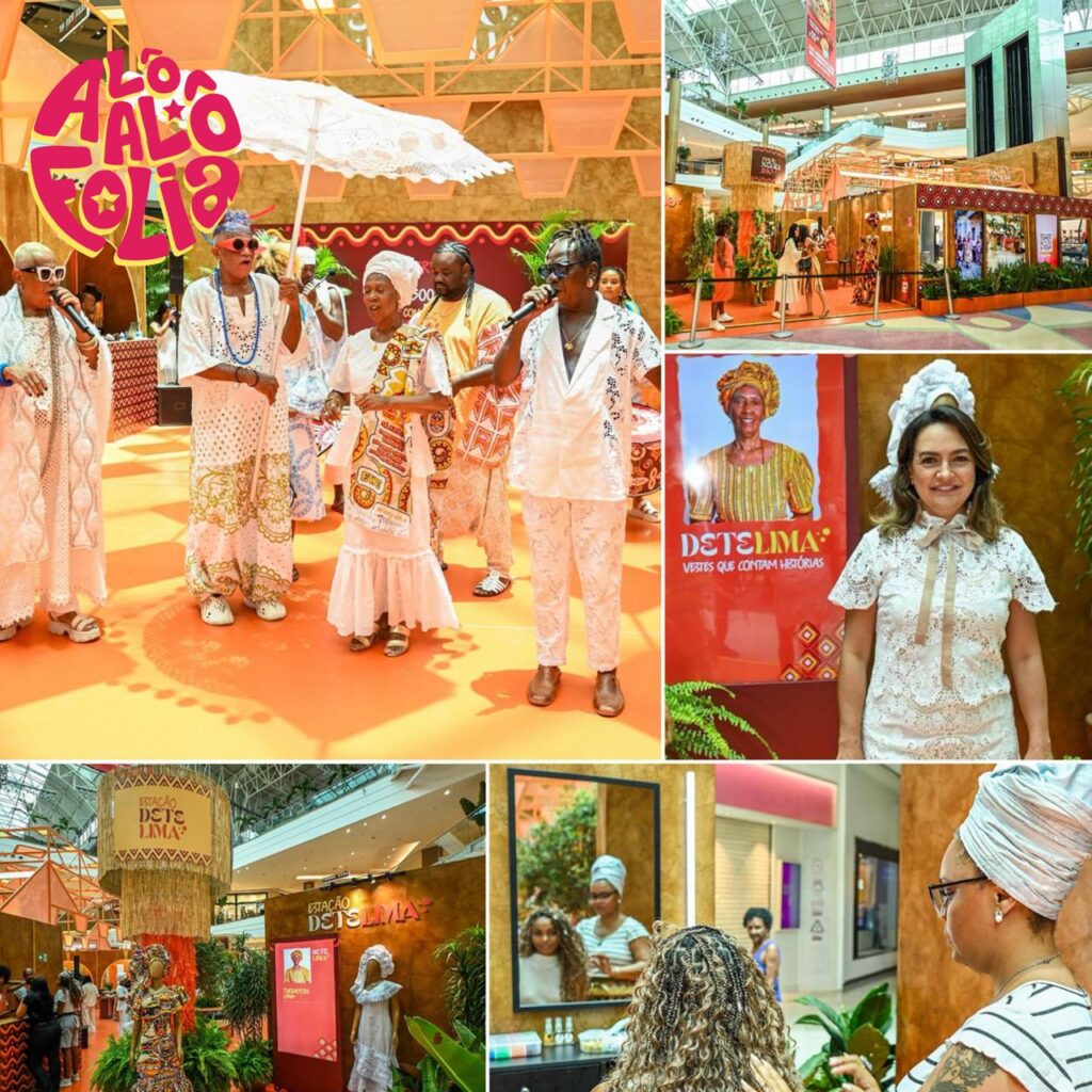 Cortejo Afro Abre Carnaval no Salvador Shopping com Estação da Folia Cortejo Afro Abre Carnaval no Salvador Shopping com Estação da Folia