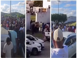 Protesto de Produtores de Cacau em Gandu: Governador Foge do Estádio