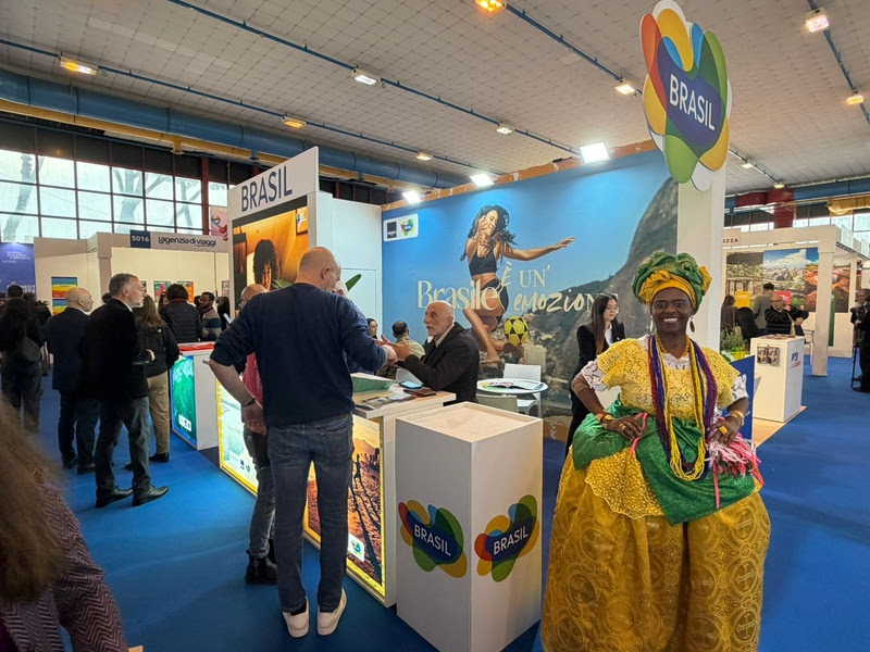 Brasil em Destaque: Embratur Promove Turismo Nacional na Europa Durante Feira em Nápoles