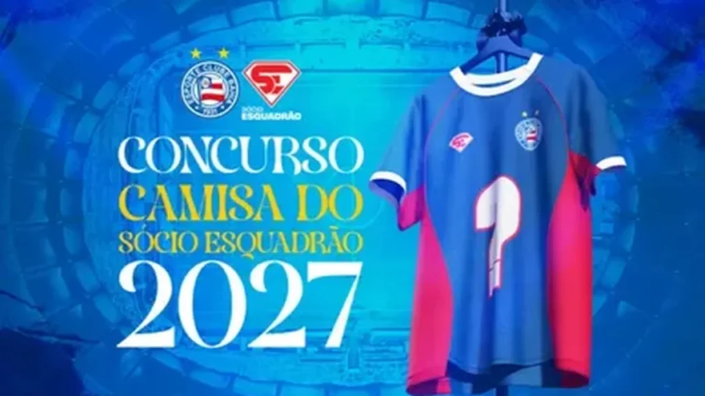 Bahia lança concurso para torcedores criarem camisa do Sócio Esquadrão 2027