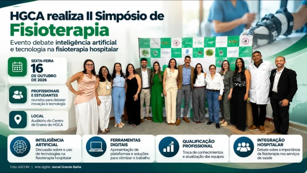 HGCA promove II Simpósio sobre Inteligência Artificial e Tecnologia na Fisioterapia Hospitalar
