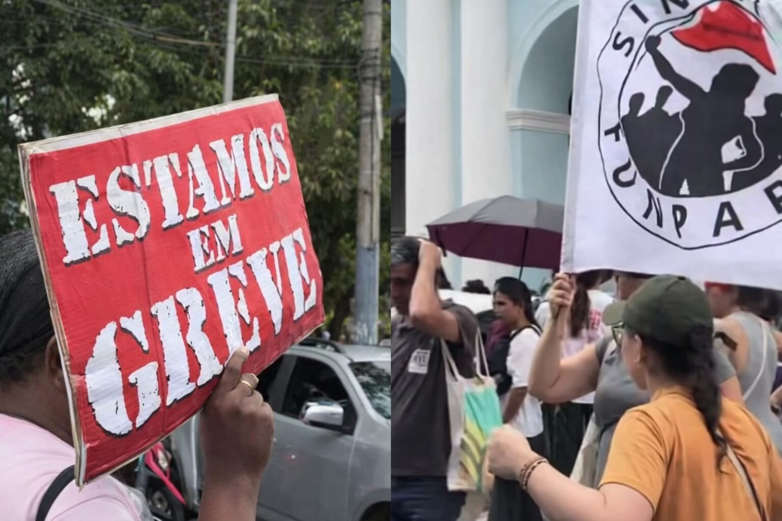Servidores da Saúde, Educação e Assistência Social Realizam Ato de Greve em Belém