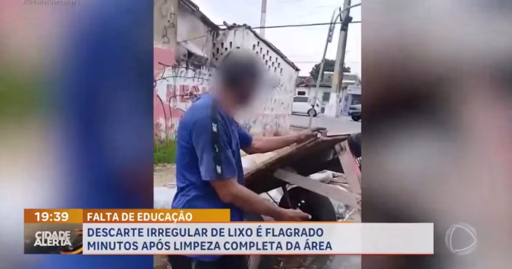 Carroceiro Detido por Despejo de Entulho em Via Pública em Belém