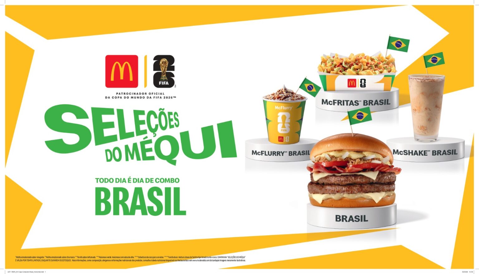 Copa do Mundo FIFA 2026: McDonald's Lança Menu 'Seleções do Méqui'