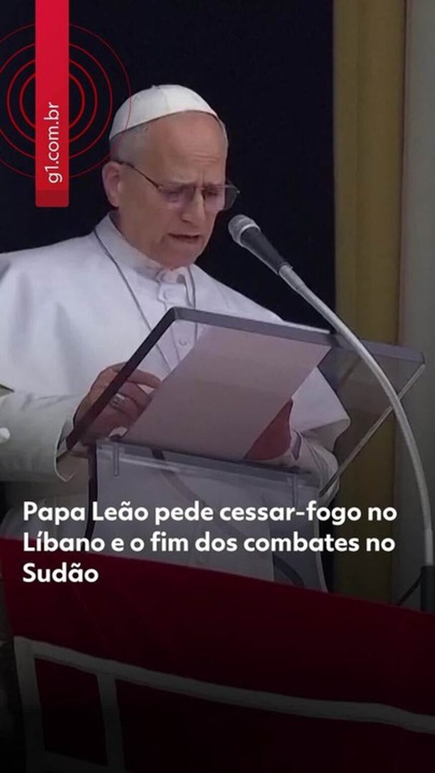 Papa Leão XIV clama por paz no Líbano e enfatiza trégua como 'dever moral'