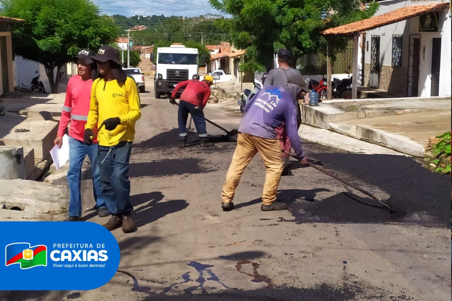 Reforma Asfáltica Avança no Bairro Campo de Belém | Prefeitura de Caxias em Ação