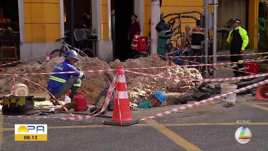 Trânsito Comprometido na Av. José Malcher em Belém Devido a Obras de Tubulação