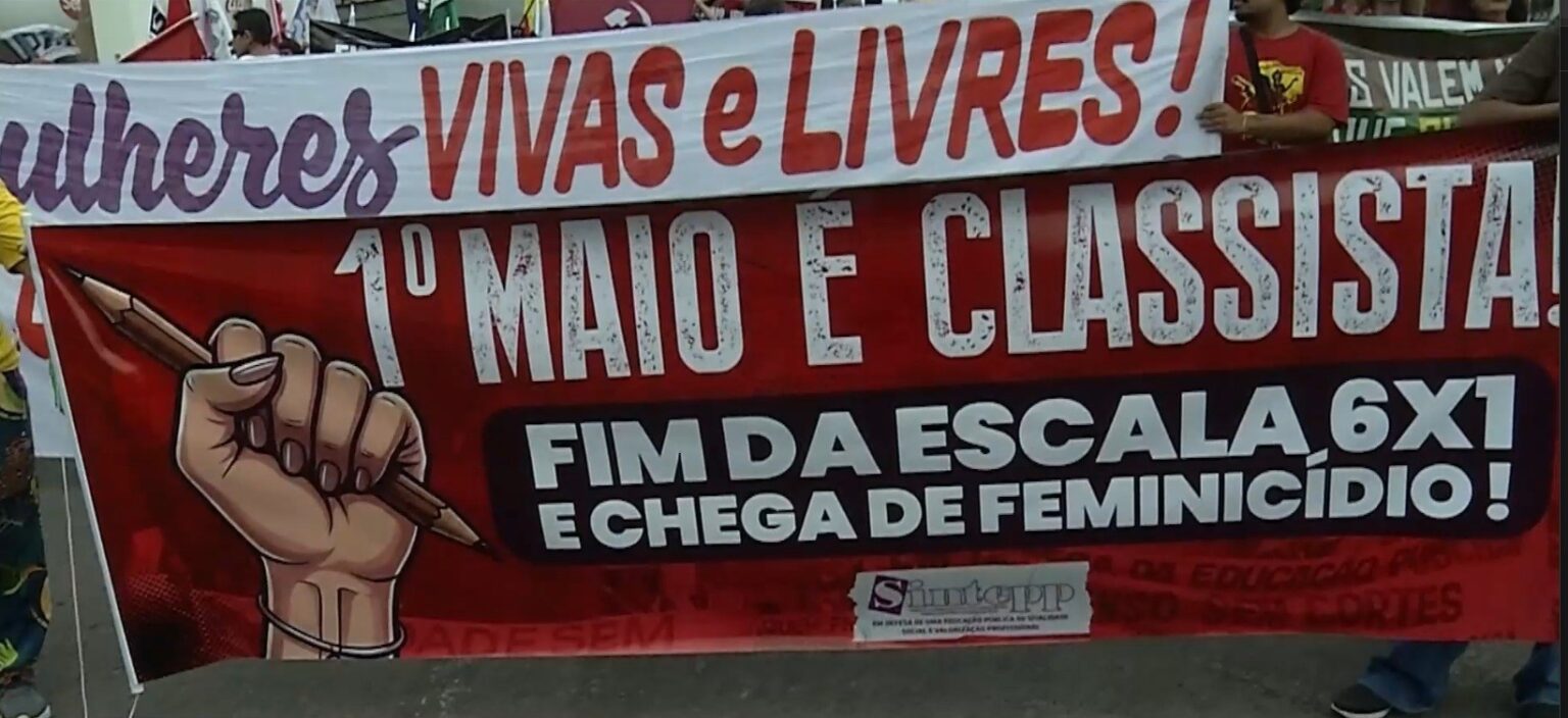 Ato em Belém no Dia do Trabalhador Clama pelo Fim da Escala 6x1