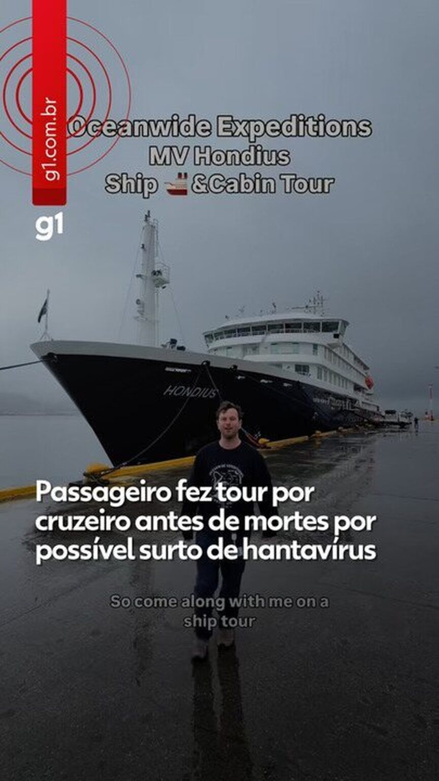 Cruzeiro MV Hondius: Passageiro Compartilha Interior Antes de Surto de Hantavírus Cruzeiro MV Hondius: Passageiro Compartilha Interior Antes de Surto de Hantavírus