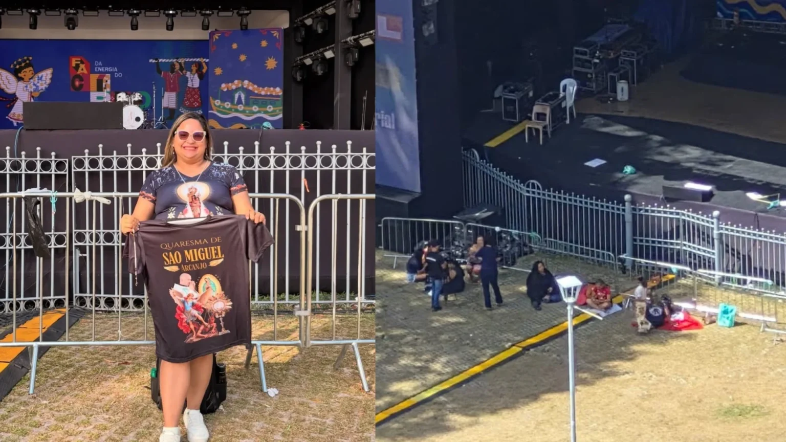 Frei Gilson em Belém: fãs se reúnem horas antes do show na praça Santuário Frei Gilson em Belém: fãs se reúnem horas antes do show na praça Santuário