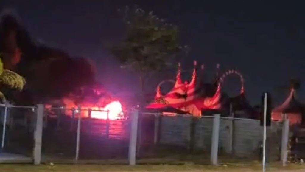 Incêndio atinge geradores do Circo Americano no Parque da Cidade em Belém