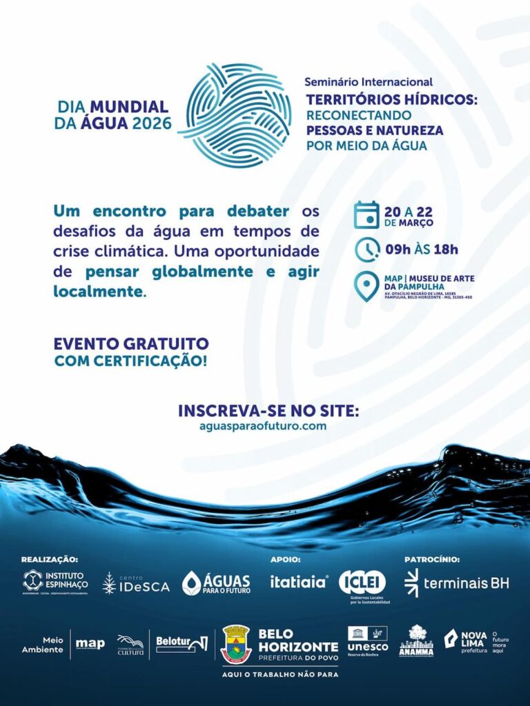 Seminário Internacional em Belo Horizonte Debate Água e Mudanças Climáticas