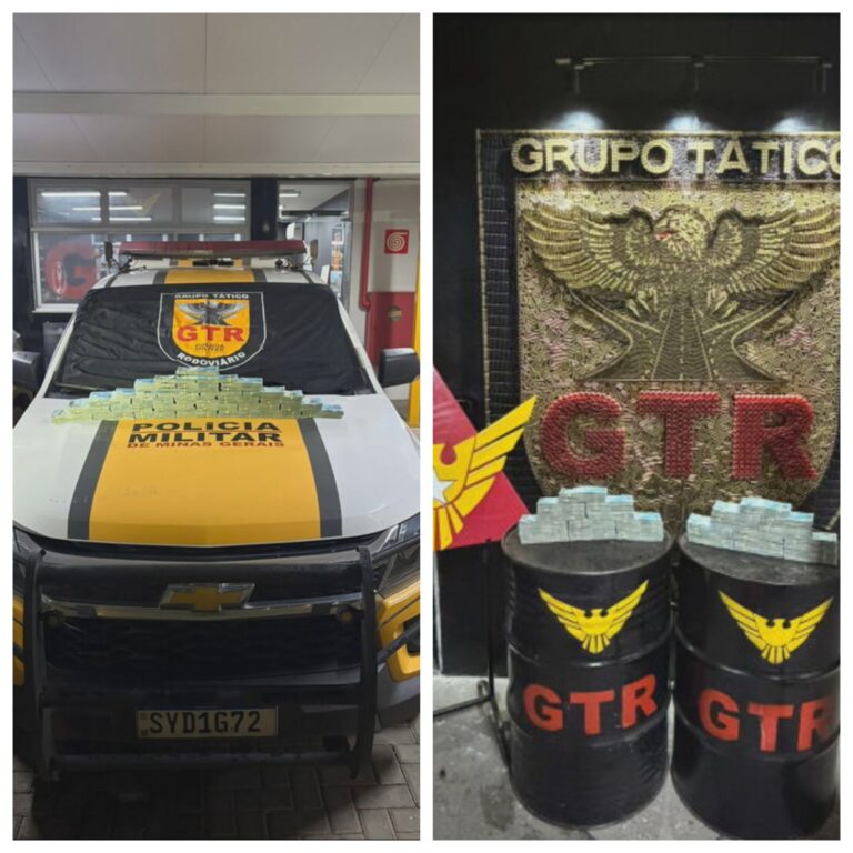 Polícia prende dois homens com R$ 500 mil em carro na BR-040; detalhes e vídeo