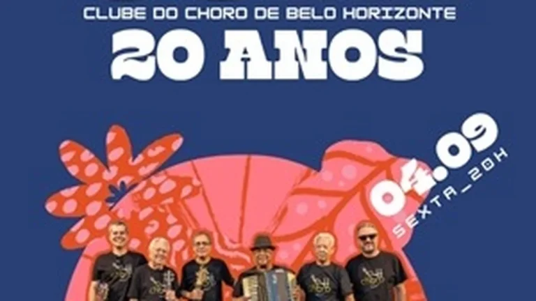 Clube do Choro de Belo Horizonte celebra 20 anos com espetáculo especial