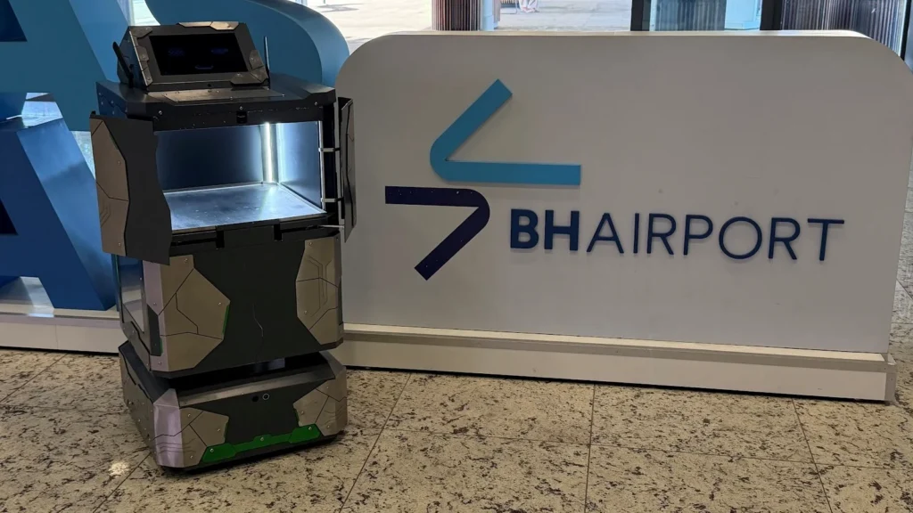 Robô Autônomo Transforma Entregas no Aeroporto Internacional de Belo Horizonte
