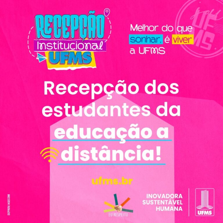 Integração e Acolhimento na Educação a Distância: Semana de Recepção 2026 na UFMS