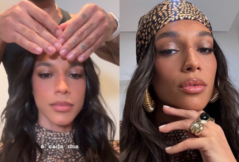 Alane Dias Compartilha Dicas de Estilo com Lenço na Rio Fashion Week Alane Dias Compartilha Dicas de Estilo com Lenço na Rio Fashion Week