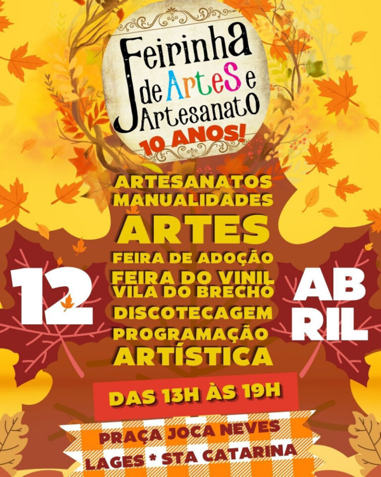 Feirinha da Joca Comemora 10 Anos em Lages com Programação Imperdível Feirinha da Joca Comemora 10 Anos em Lages com Programação Imperdível