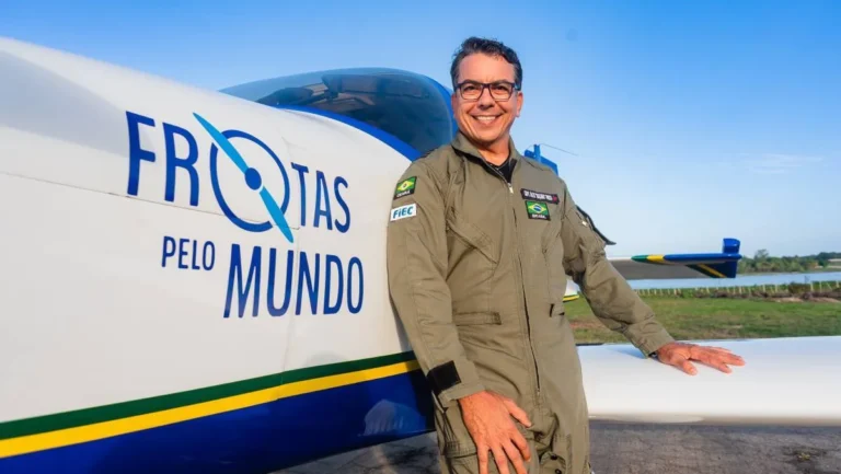 Piloto Cearense Completa Volta ao Mundo Solo e Pousa no Recife