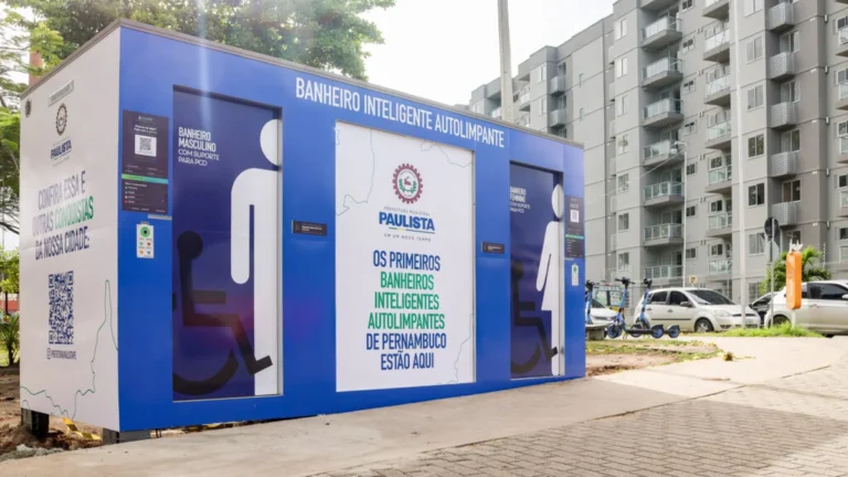 Tecnologia acessível: Paulista implanta o primeiro banheiro público inteligente e autolimpante de Pe