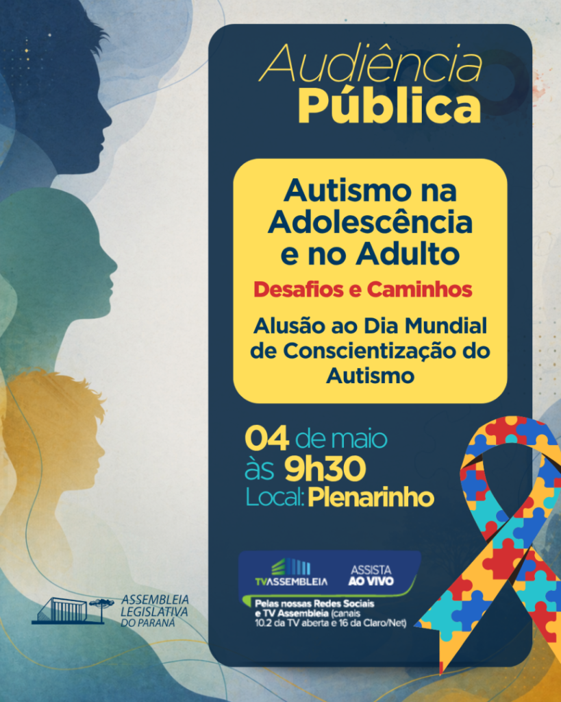 Audiência Pública sobre Autismo na Adolescência e Vida Adulta Acontece na Próxima Segunda-feira