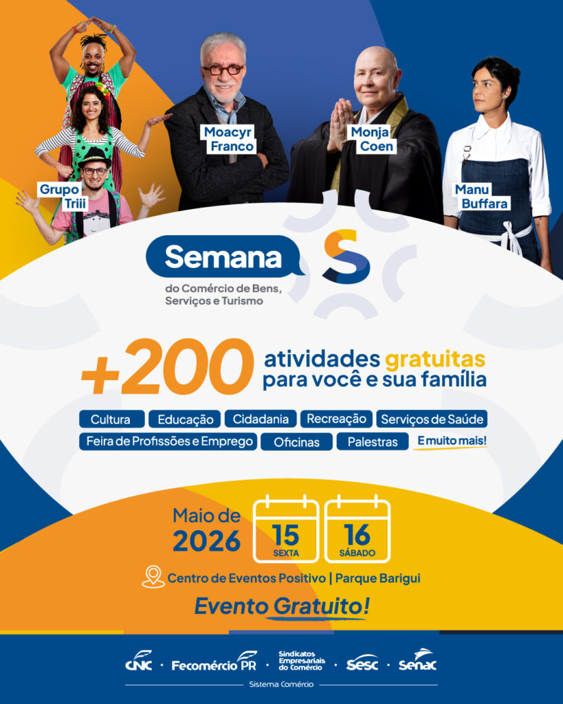 Contagem Regressiva: Faltam 10 Dias para a Semana S do Comércio no Paraná Contagem Regressiva: Faltam 10 Dias para a Semana S do Comércio no Paraná