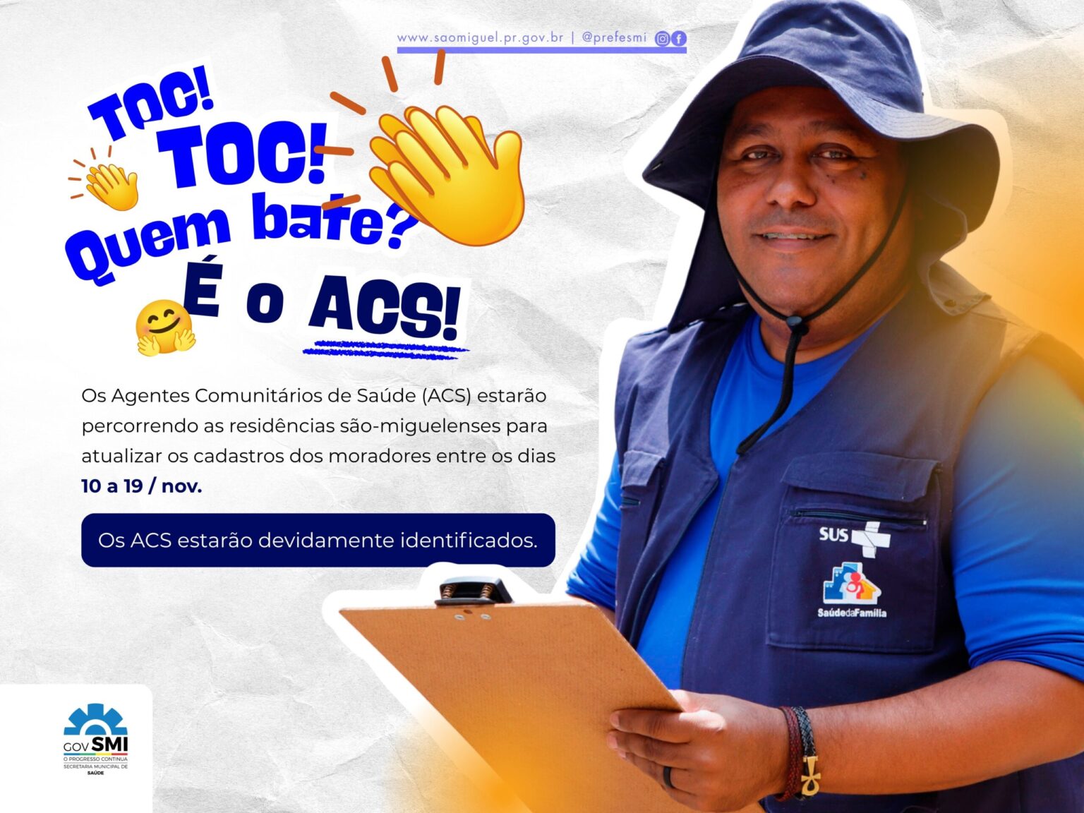 Agentes Comunitários de Saúde Atualizam Cadastro no SUS em São Miguel do Iguaçu Imagem do artigo