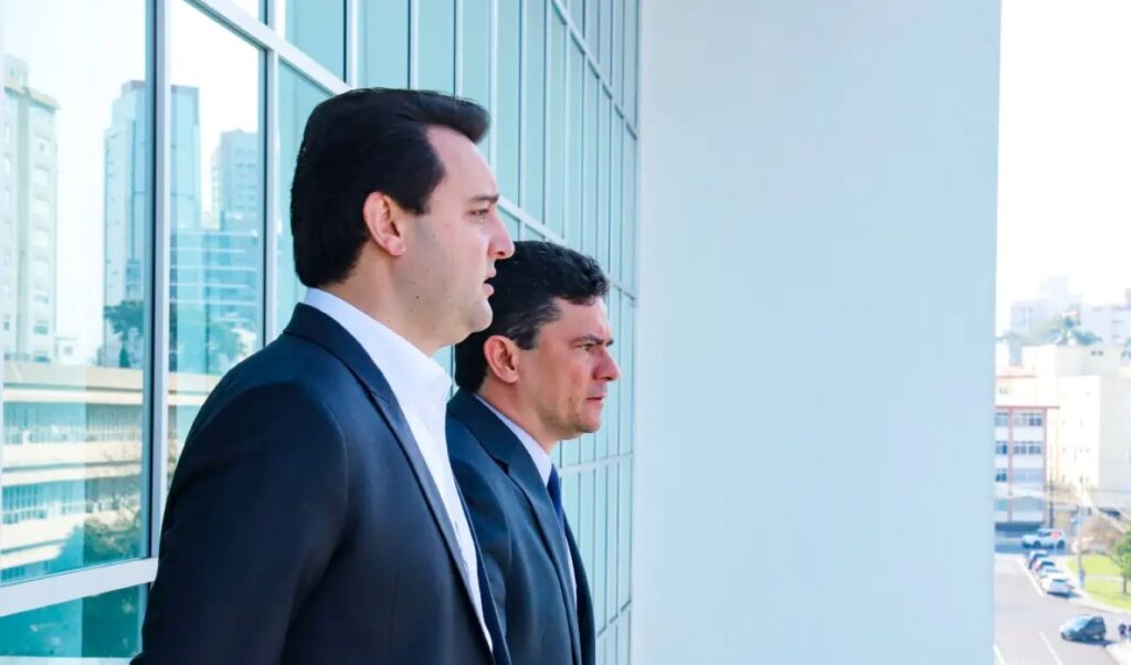 Sérgio Moro busca apoio de Ratinho Jr. para o governo do Paraná em 2026