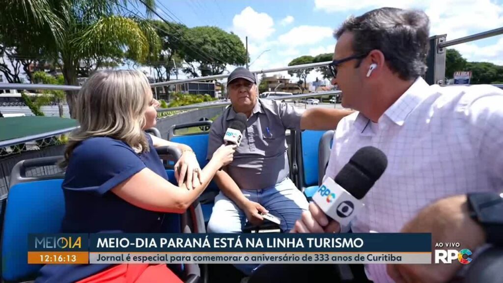 Meio-Dia Paraná Celebra Aniversário de Curitiba com Linha Turismo