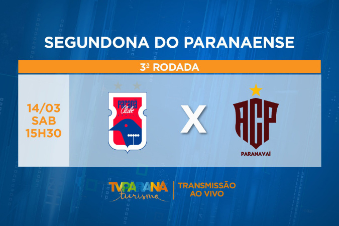 Paraná Clube e Paranavaí se enfrentam em transmissão ao vivo pela TV Paraná Turismo Paraná Clube e Paranavaí se enfrentam em transmissão ao vivo pela TV Paraná Turismo