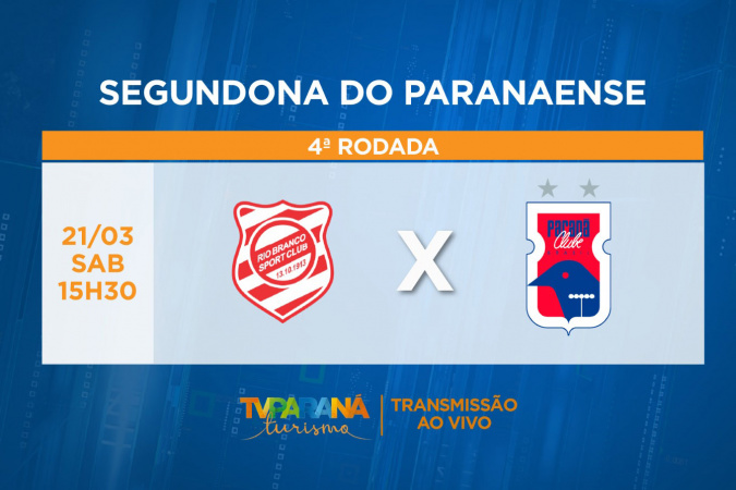 TV Paraná Turismo Transmite Rio Branco x Paraná Clube ao Vivo em Paranaguá TV Paraná Turismo Transmite Rio Branco x Paraná Clube ao Vivo em Paranaguá